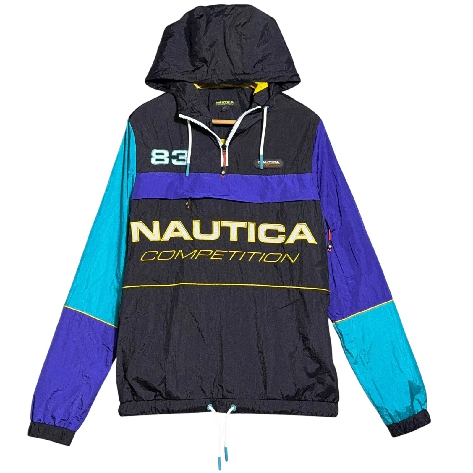 Vantage Nautica Competition Hoodie Windbreaker Mens Size Medium Nylon Colorblock
Opens in a new wind