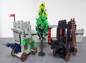 LEGO 6061 Siege Tower Castle Walls Minifigures Crusader Black Falcon