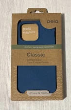 Pela Eco-Friendly 100% Compostable MagSafe Case For iPhone 14 Pro Max, Blue