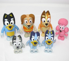 Bluey Toys Figures Lot Friends Coco Poodle Moose Toys Bundle