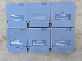 6 NES Games Lot Double Dragon 1 2 Contra Super C Punch-Out Battletoads Nintendo