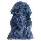 100% Genuine Sheepskin  Rug Lambskin Wool Fluffy Extra Large Dark Grey