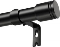 Gardinenstange Ausziehbar 80-304 Cm Schwarz Vorhangstange FüR Fenster