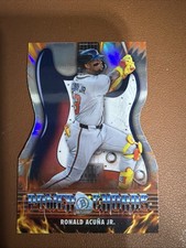 2026 Bowman Chrome Power Chords RARE DIE-CUT INSERT PC-3 Ronald Acuna Jr.