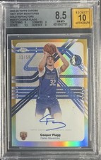 Cooper Flagg 2025-26 Topps Chrome Next Stop Gold RC Rookie Auto 32/50 JERSEY #