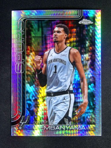 2025-26 Topps Chrome Update Victor Wembanyama #22 Hyper Prism Refractor #a0006