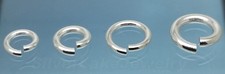 Solid Sterling Silver Open Jump Rings Bail Connectors 5.5/6/7/8mm Attach Charms