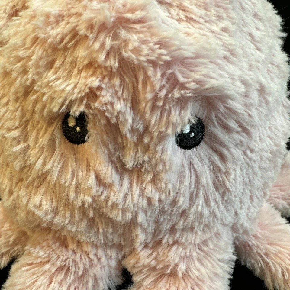 Juguete de peluche de peluche aplastable mini pulpo rosa 6'x11" Foto 4 de 4