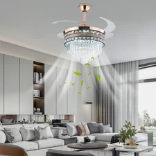 42 Inch Coffee Modern Ceiling Fan Light Ceiling Fan Light With Remote Control