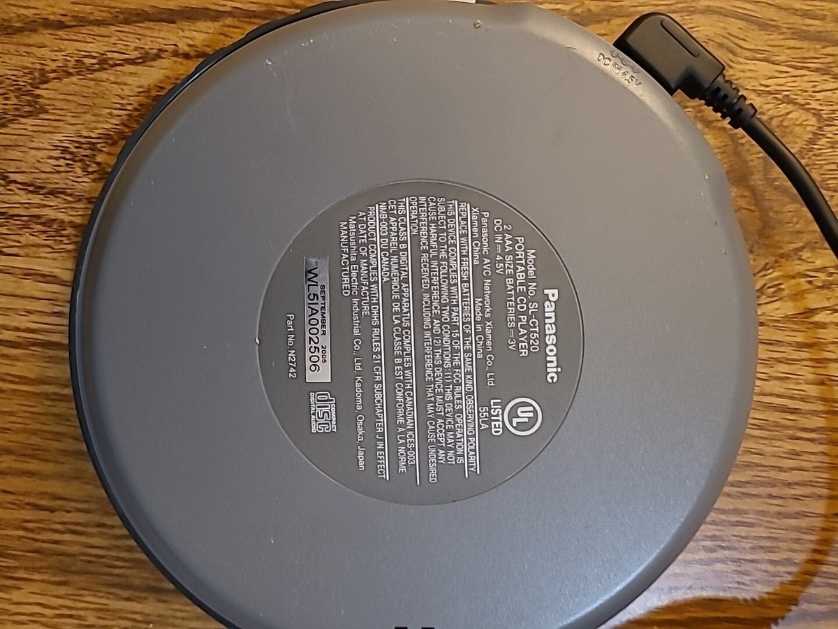 Panasonic SL-CT520 Portable MP3 CD Player - Remote - D Sound Panasonic SL-CT520 Portable MP3 CD Player - Remote - D Sound