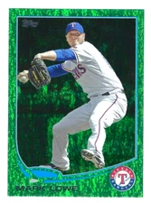 2013 Topps Emerald Foil Mark Lowe #57 Texas Rangers Free Agent
