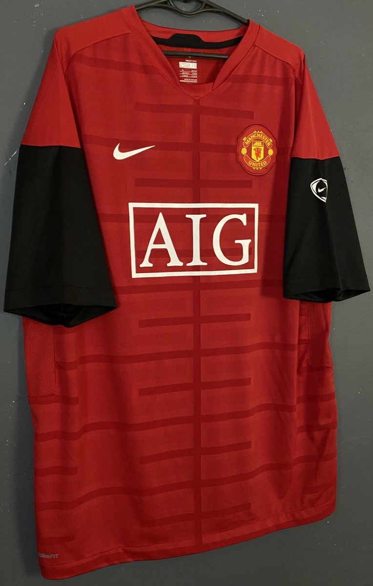 MEN NIKE MANCHESTER UNITED 2009/10 TRAINING FOOTBALL SOCCER SHIRT