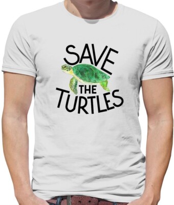 Save The Turtles - Herren - Eco Erde Planet Meer Ozean Tier Planeten