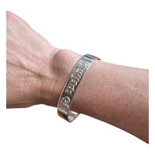 Silver Om Namah Shivaya Bracelet - Small