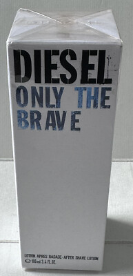 Disel Only The Brave Men's After Shave Lotion New In Sealed Box RARE 
