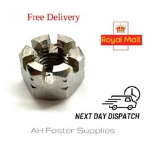 CASTLE NUTS HEX STAINLESS STEEL A4 316 MARINE GRADE M6 M8 M10 M12 DIN 935
