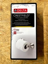Delta 138035 Crestfield Toilet Paper Holder Spotshield Brushed Nickel Wall Mount