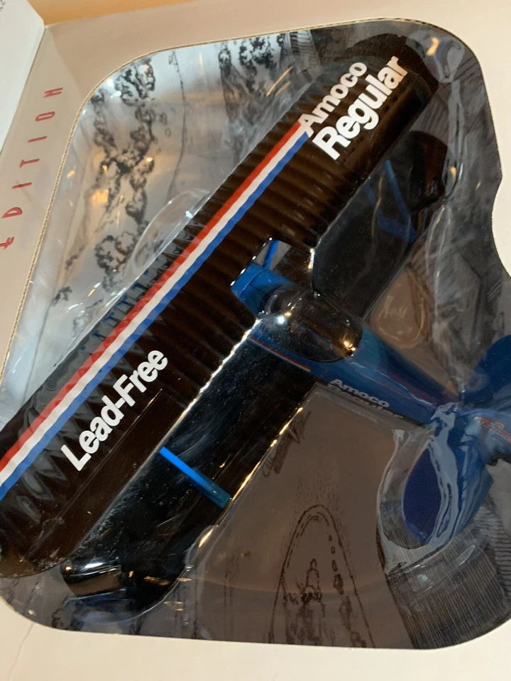 Limited Edition Amoco Waco UBF Biplane Die-Cast Coin Bank - Image 4 of 4