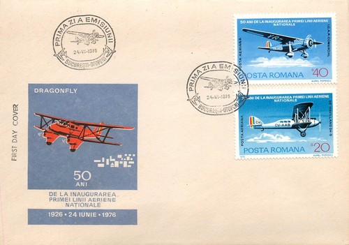 BB001 Romania aviation 3 x FDC 50th anniversary of the country's first airline - Picture 2 of 7