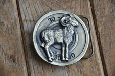 Belt Buckle 1980 The Great American Buckle BIG HORN SHEEP serial 480