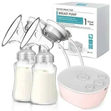 iFANZE Double Electric Hands-Free Breast Pump W/Anti-BackFlow Strong Suction-NEW