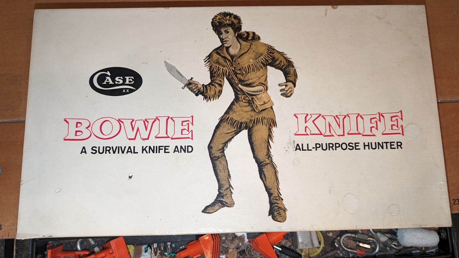 CASE XX Bowie Knife Bowie Hunter Survival Knife and Scabbard w