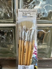 ZEM Standard Quality White Hog Bristle Brushes. AS 124