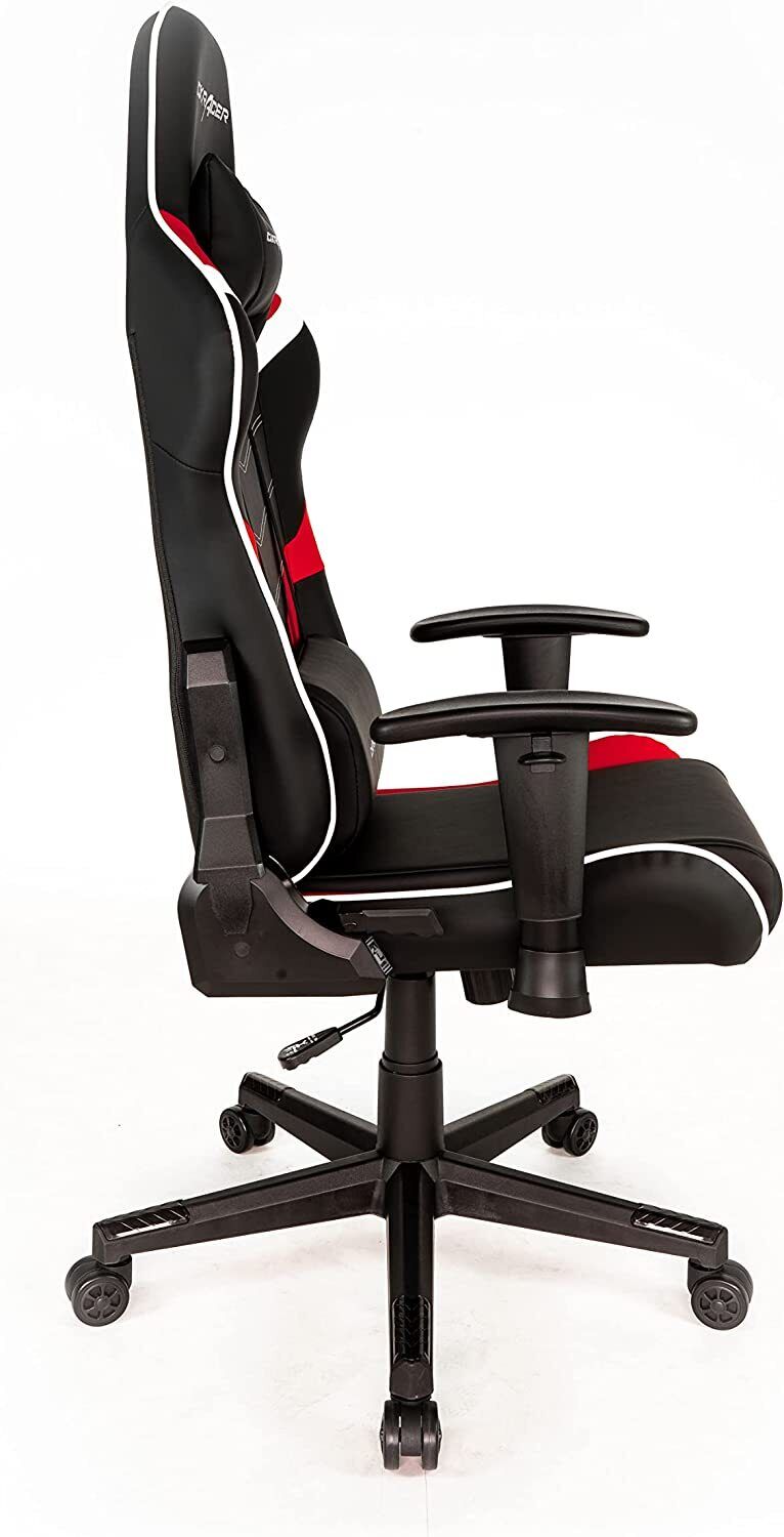 Drehstuhl Gaming Stuhl schwarz rot weiß Racer-DX PF188-NRW