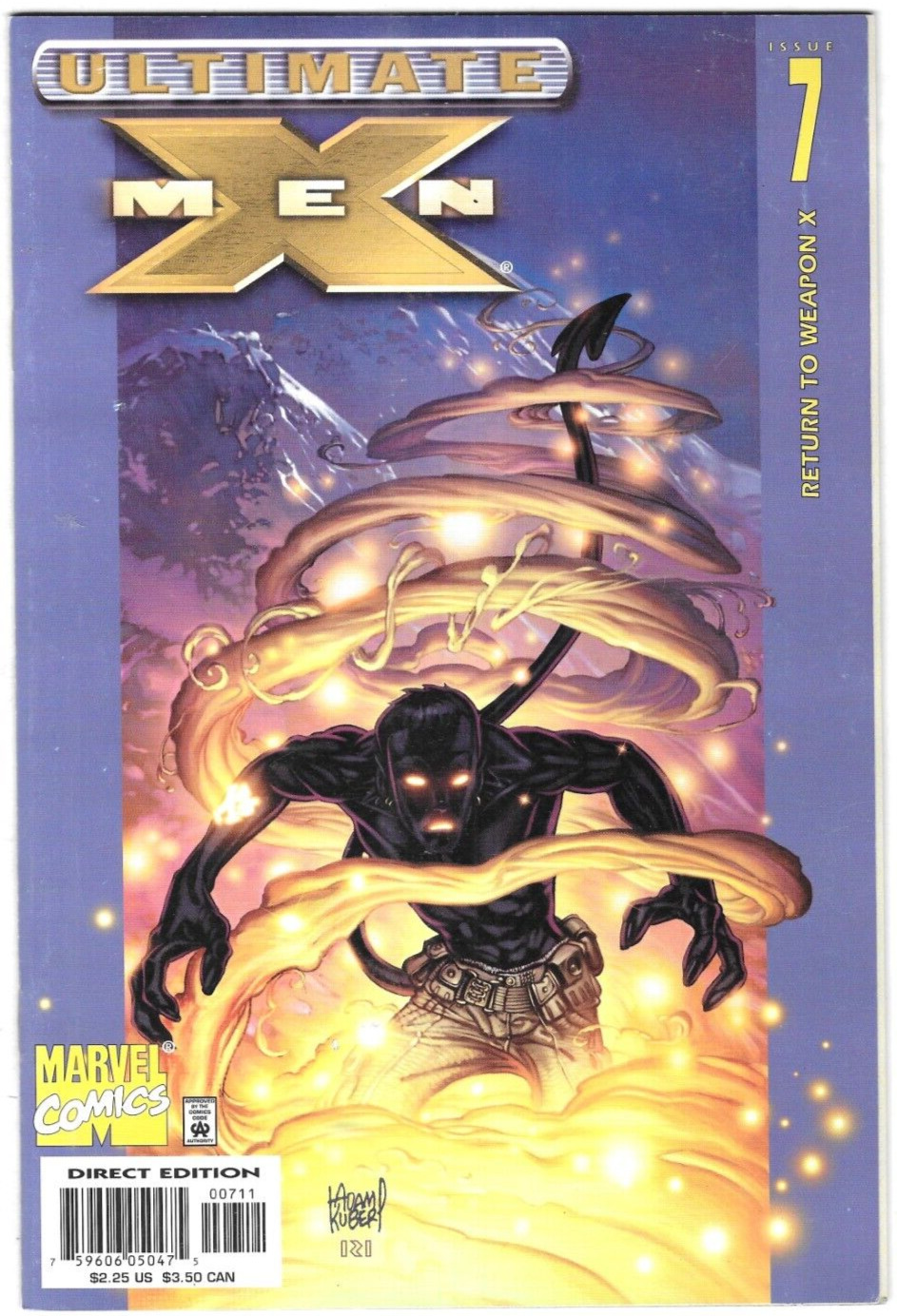 Ultimate X-Men Comic 7 Cover A First Print 2001 Mark Millar Adam Kubert Thibert