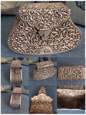 Antica Vintage Borsetta Borsellino Pochette Metallo Lavorato Leggere Descrizione