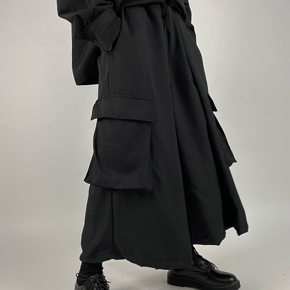 パンツ slight vogue Distressed Kendo Pants M Slight Vogue “Lunar Eclipse” Ring Button Carbon Grey Ink