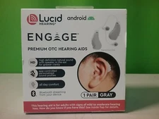 Lucid Hearing BT Engage Premium OTC Hearing Aids For ANDROID GRAY