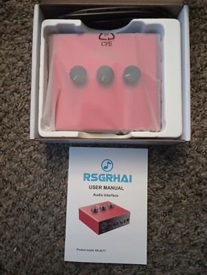RSGRHAI Audiophile 2x2 USB Audio Interface 