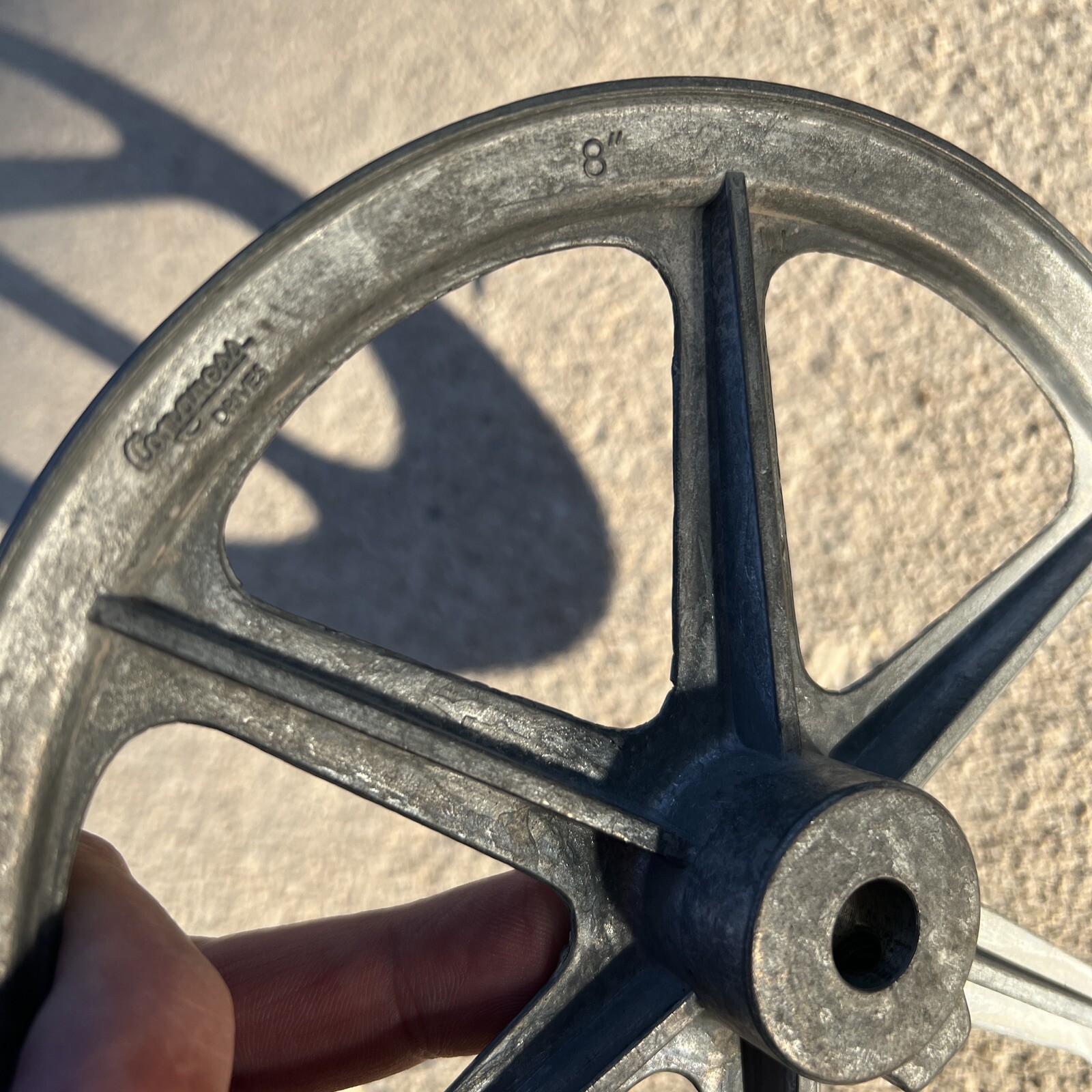 Congress Drives 8” Outside Diameter VBelt Pulley for 1/2” Shaft With