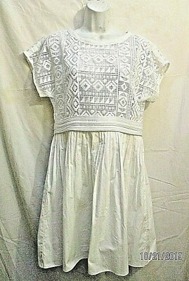 high neck lace white dress self-portrait - White Sequin Lace Midi Dress main image 0