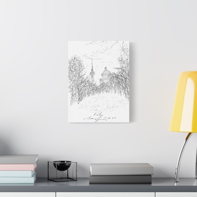 Berlin TV Tower, Matte Canvas, Stretched, 1.25''