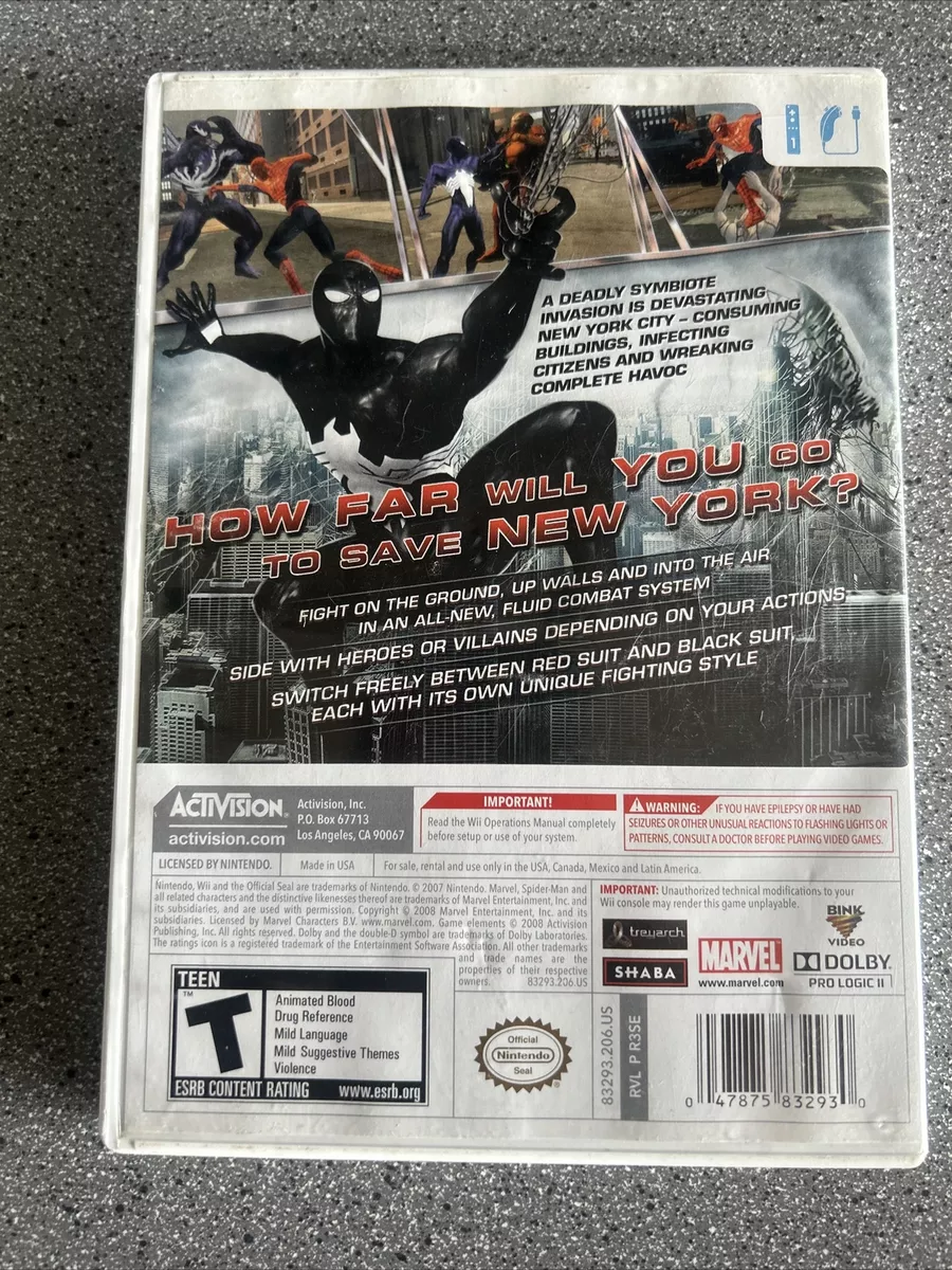 Spider-Man- Web Of Shadows Rom Nintendo Wii Download [USA]