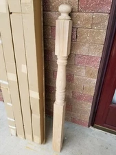 Hampton Starting Newel - 3.5" x 56" - Coffman C-4002 - Beech