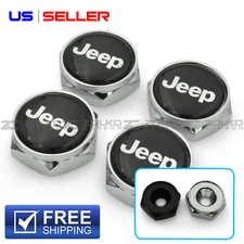 LICENSE PLATE BOLTS SCREWS FRAME CAPS 2 COLOR - US SELLER