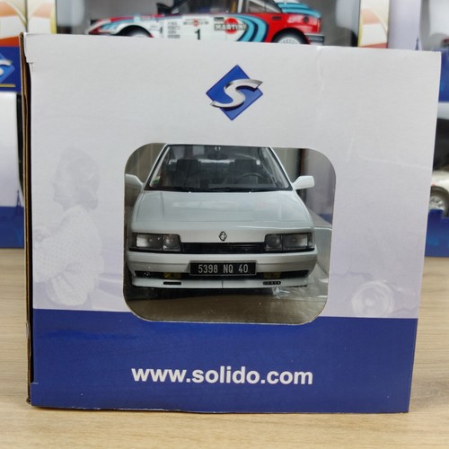 VOITURE SOLIDO RENAULT 21 2L TURBO MK1 BLANC GLACIER 1988 1:18 NEUF BOITE - Photo 12/12