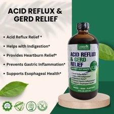 Organic Acid Reflux & Gerd Relief By Livingston Natural Herbal Labs. 16 oz.