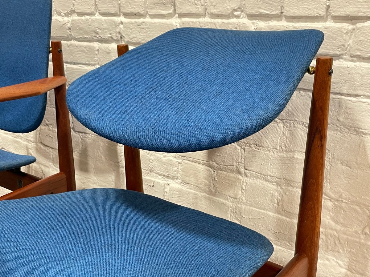 RARE Mid Century Modern DANISH Teak Model 203 Dining CHAIRS by