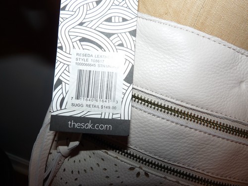 Borsa a tracolla The Sak Reseda in pelle nuova con etichette - avorio/bianco sporco - prezzo al pubblico consigliato $149 - Foto 10 di 11