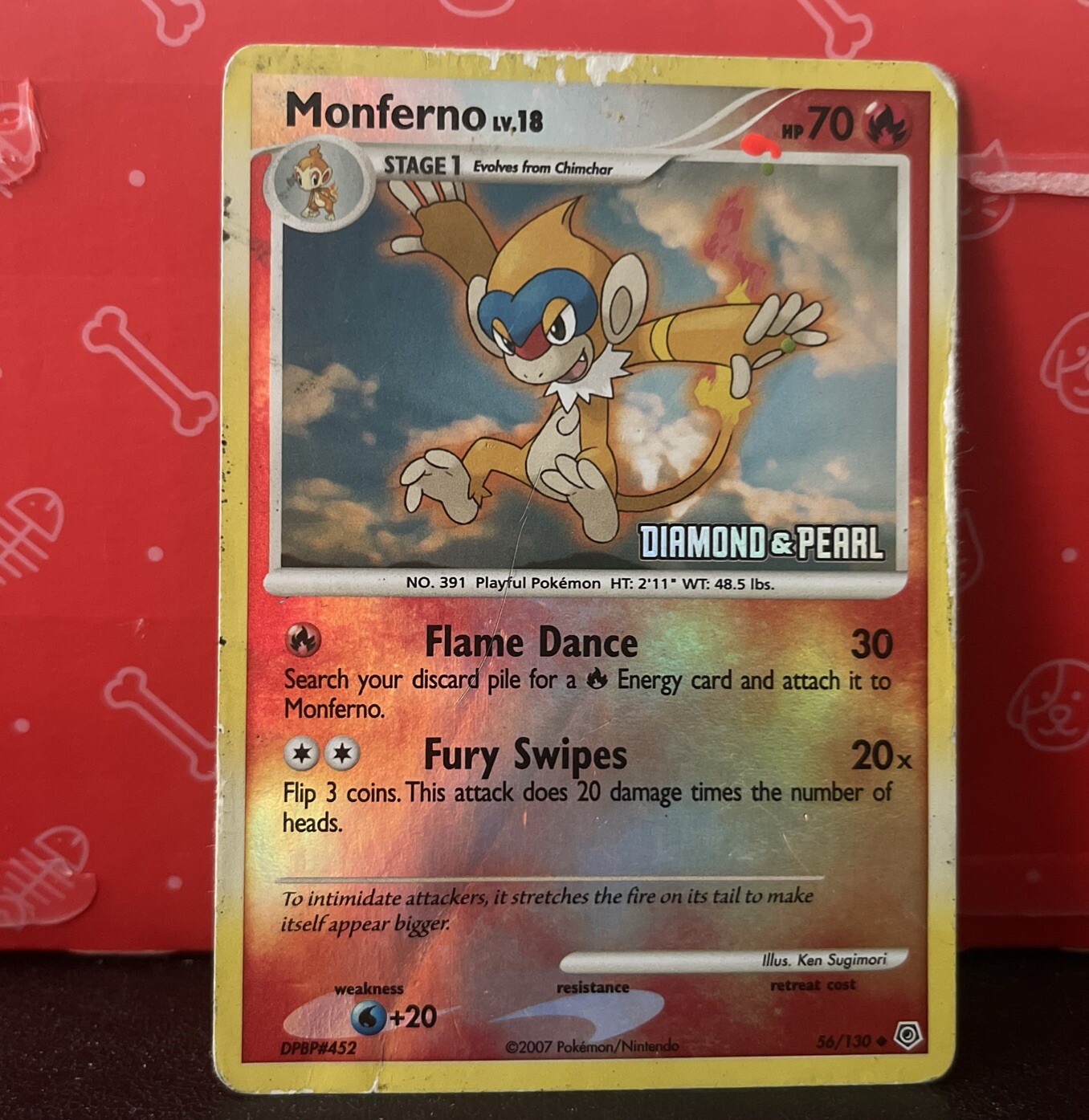 Monferno - 56/130 [Diamond & Pearl] Pokemon TCG - REVERSE HOLO Uncommon - MP