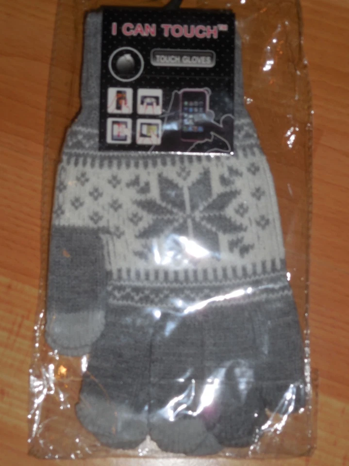 NEUF Gants chauds fantaisie Flocons tactile téléphone smartphone taille unique - Photo 1/1