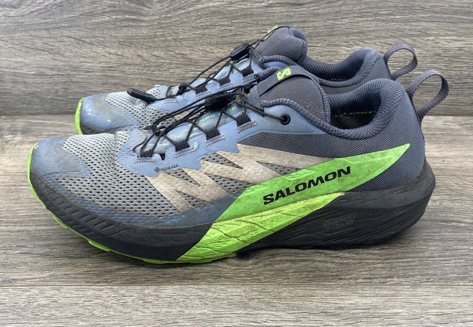 Scarpe Salomon Sense Ride 5 Trail Running Uomo Taglia 12 Grigio Escursionismo