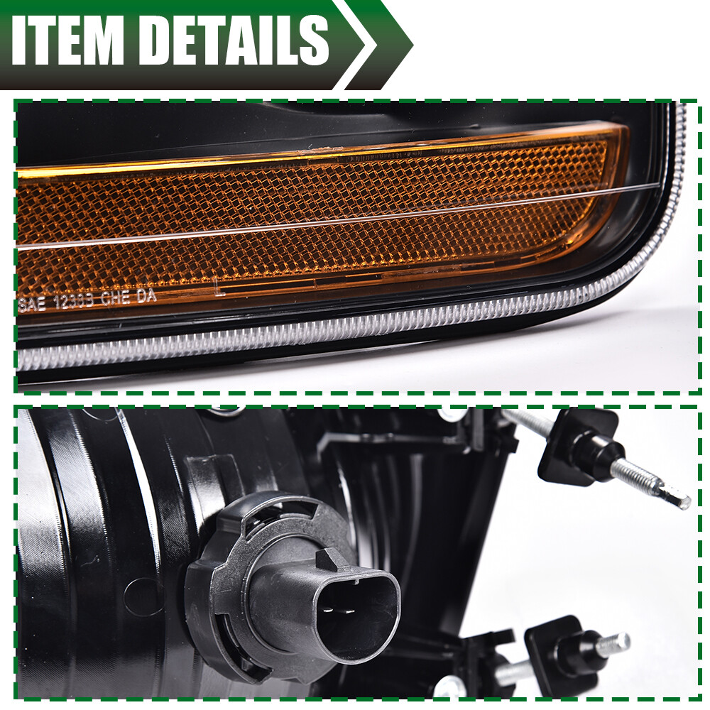 Corner Lights For Ford Explorer Clear Headlight Assembly Pair W