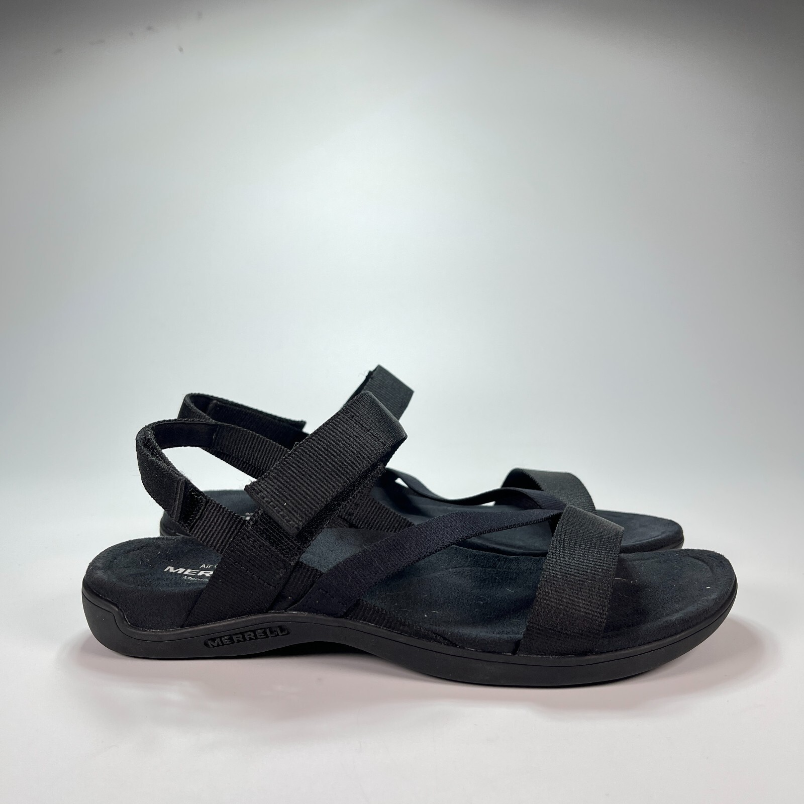 Merrell District 3 sandali neri Starp Performance scarpe punta aperta donna taglia 9