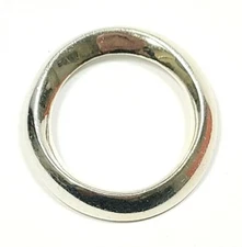 Sterling Silver Open Circle Slide Pendant