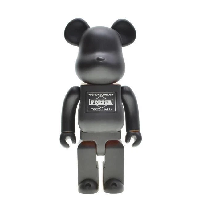 Medicom Toy PORTER BE@ RBRICK 400% Black Bearbrick from Japan